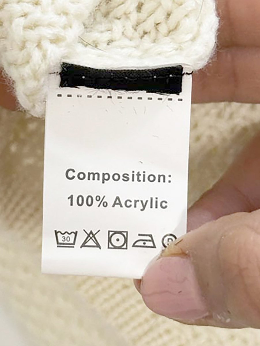 chunky high neck black blanket stitch knit vest - good market thrift store