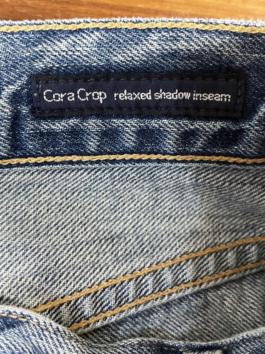 citizens of humanity cora crop relaxed shadow jeans | made in usa - good market thrift store