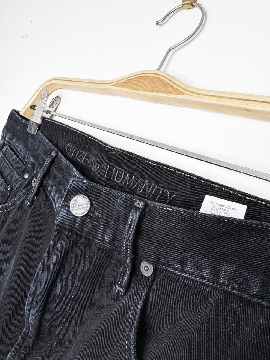 citizens of humanity daria denim micro mini skirt | made in USA - good market thrift store