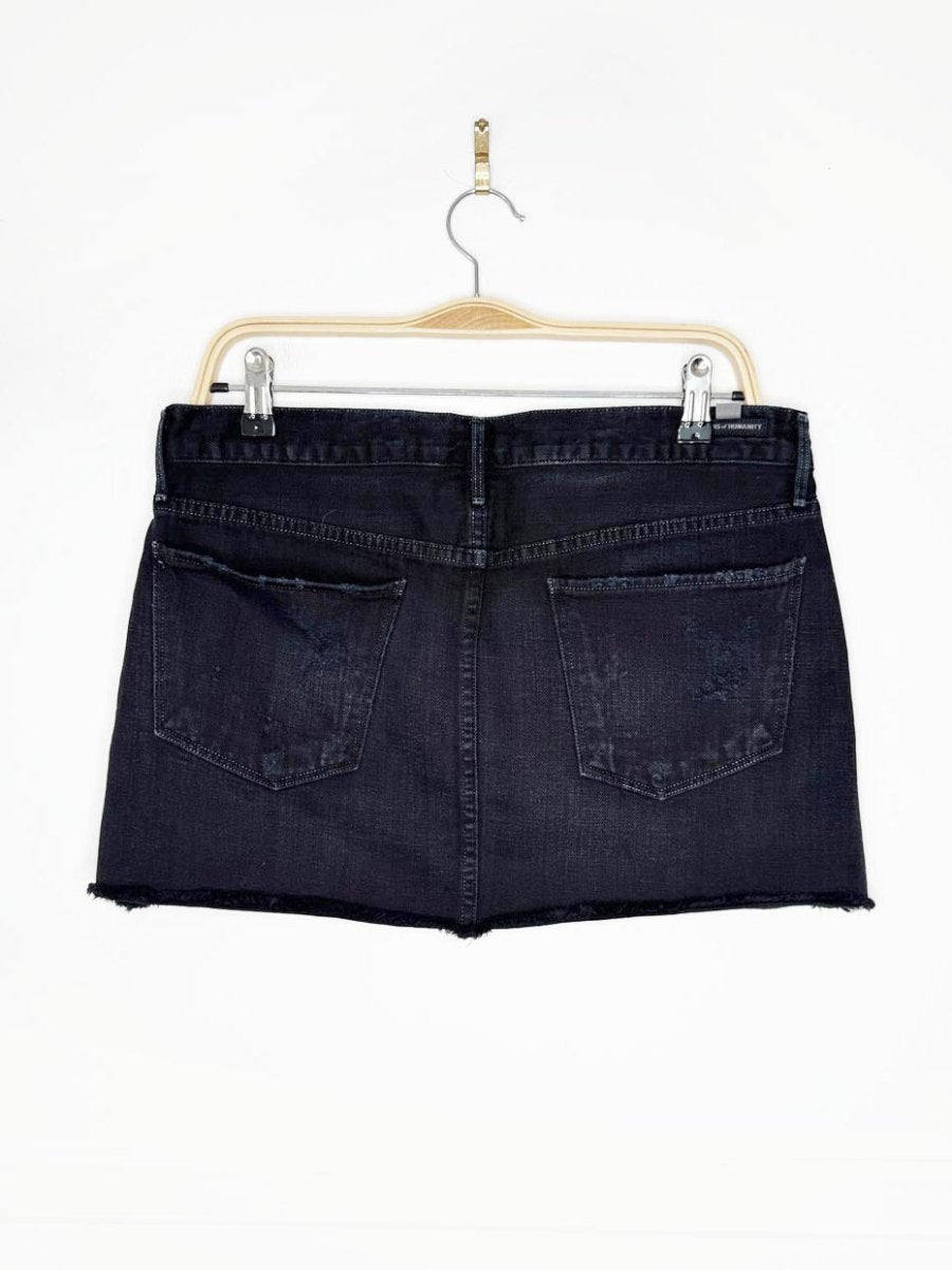 citizens of humanity daria denim micro mini skirt | made in USA - good market thrift store