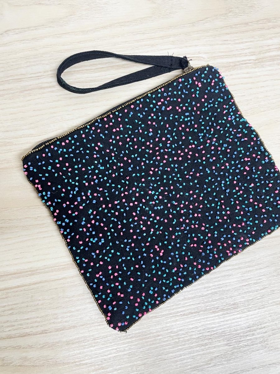 clements ribeiro boho beaded clutch - good market thrift store