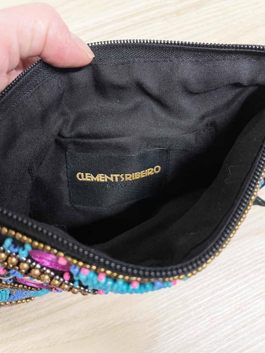 clements ribeiro boho beaded clutch - good market thrift store