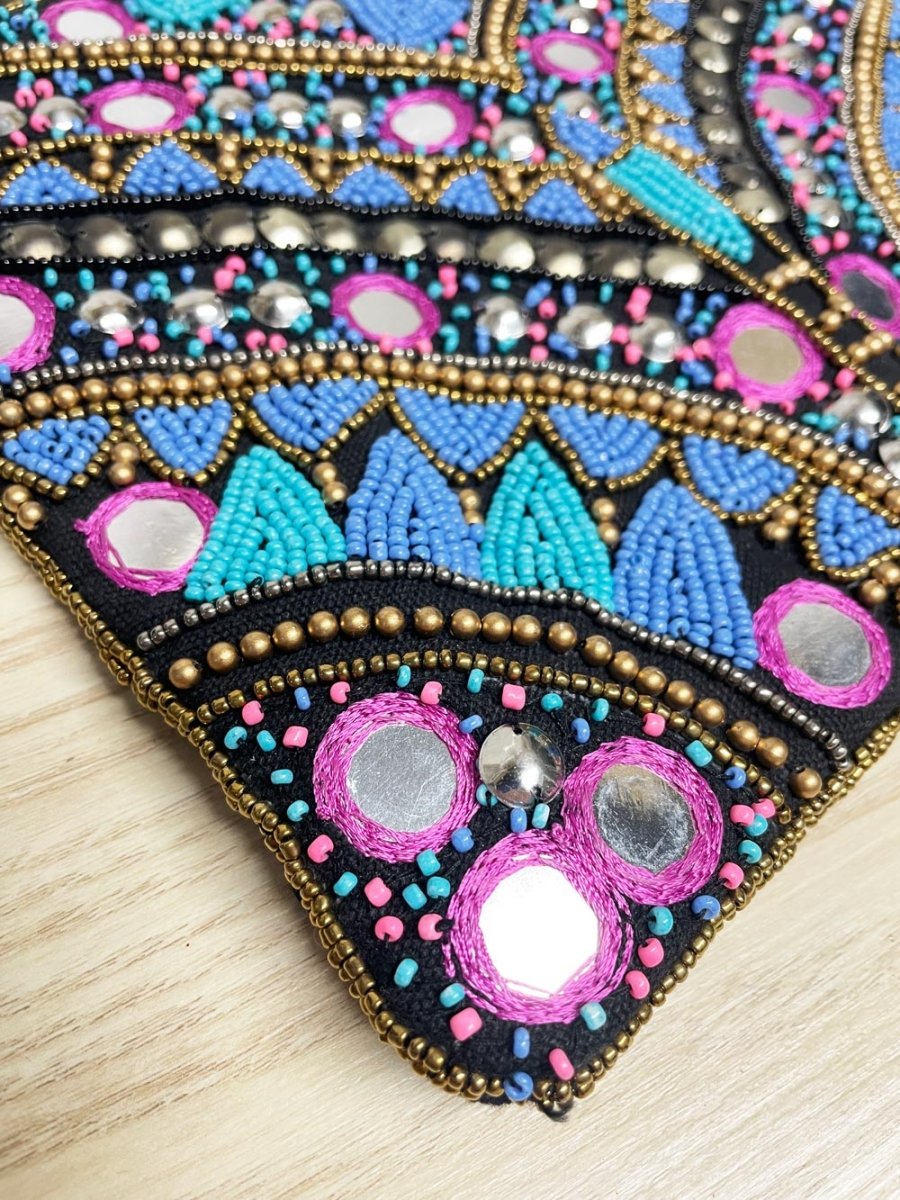 clements ribeiro boho beaded clutch - good market thrift store