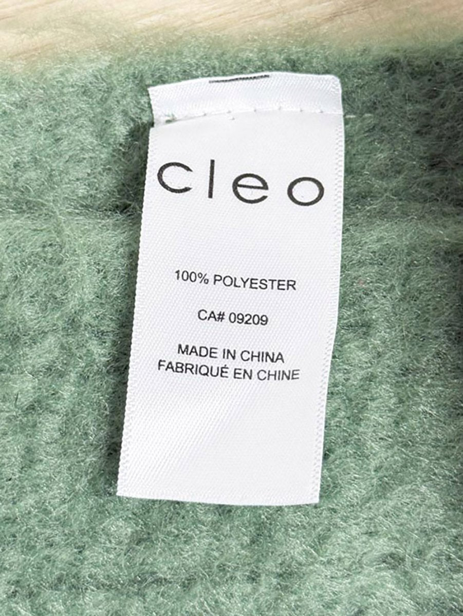 cleo fuzzy soft fringe ribbed knit scarf - good market thrift store