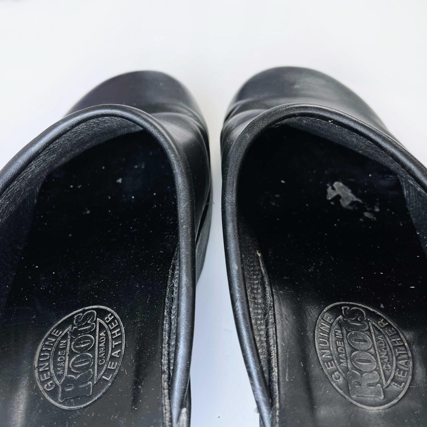 vintage 90s roots leather clogs