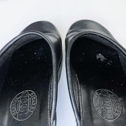 vintage 90s roots leather clogs