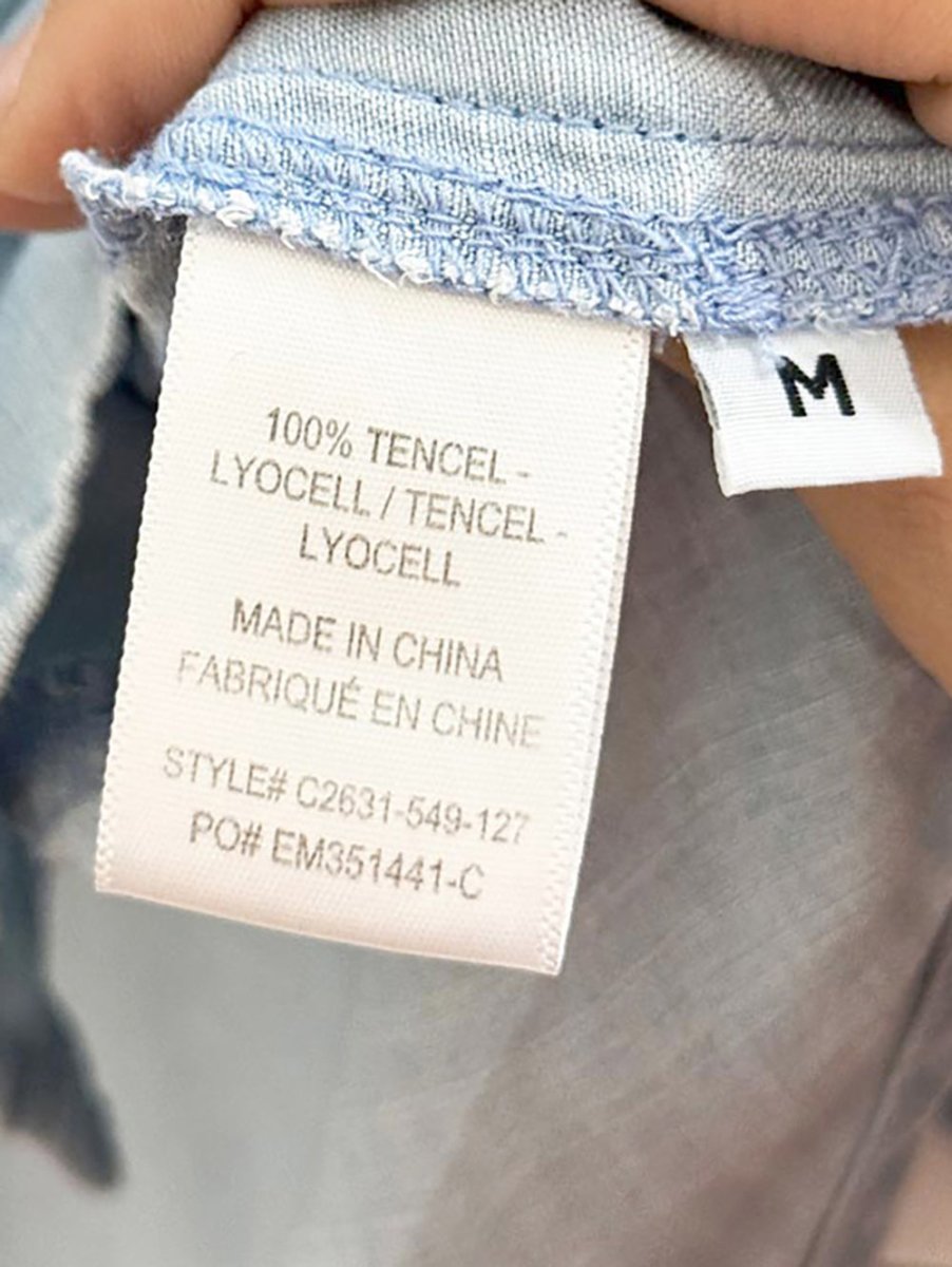 cloth & stone chambray denim shirt | anthropologie - good market thrift store