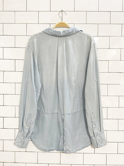 cloth & stone chambray denim shirt | anthropologie - good market thrift store