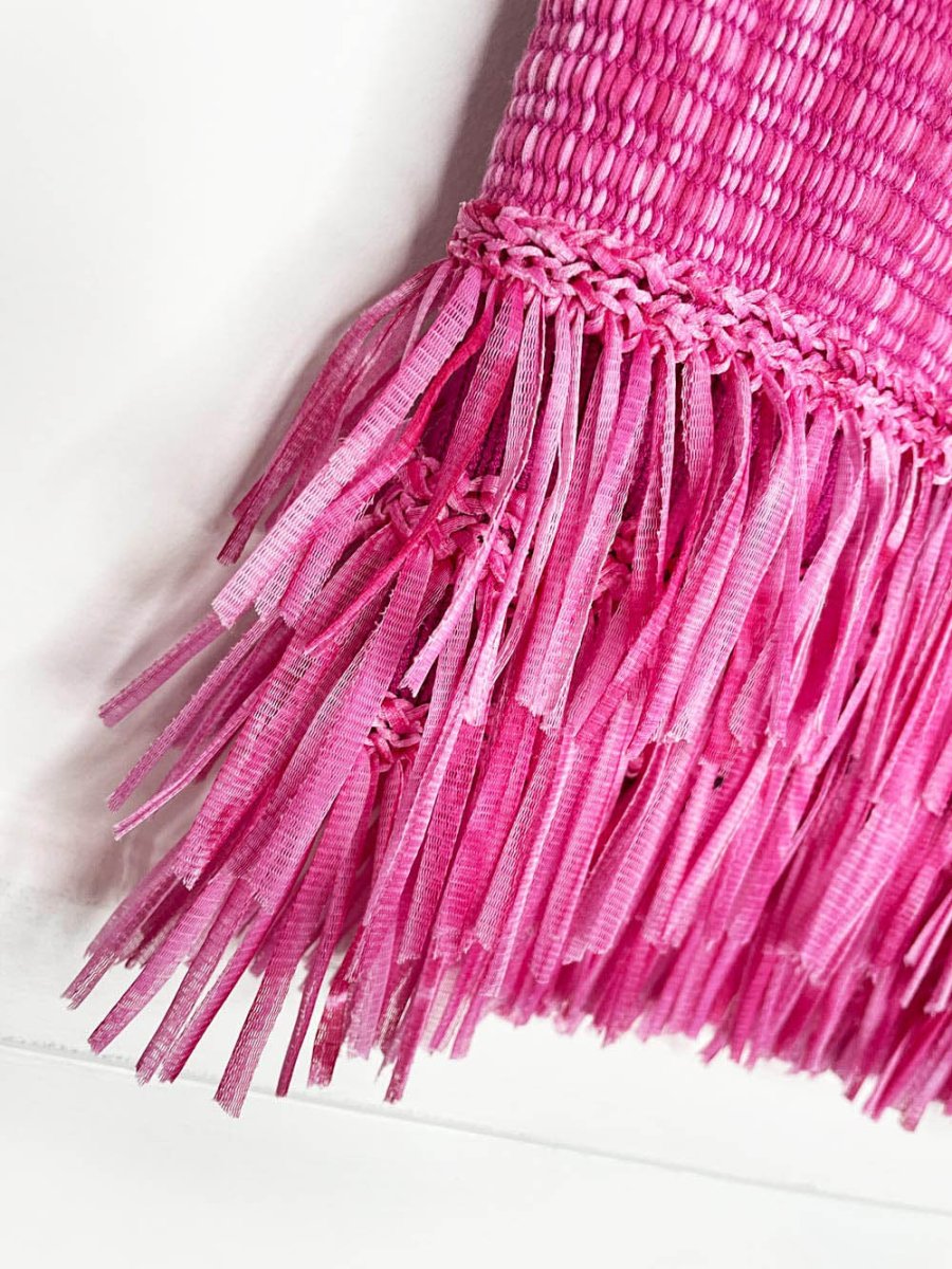 club monaco jadrian fringe hem knit sleeveless top - good market thrift store