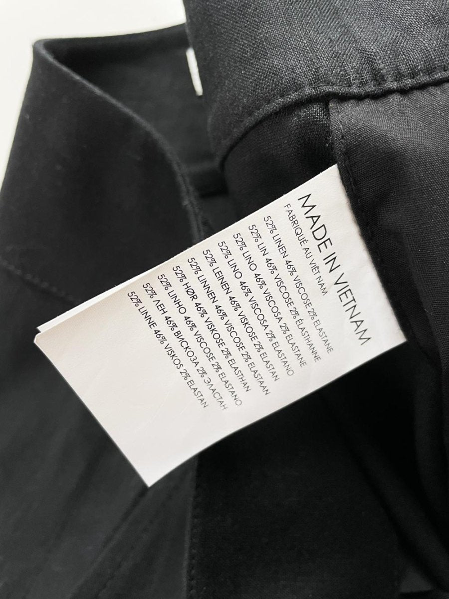 club monaco linen - blend high rise trouser short - good market thrift store