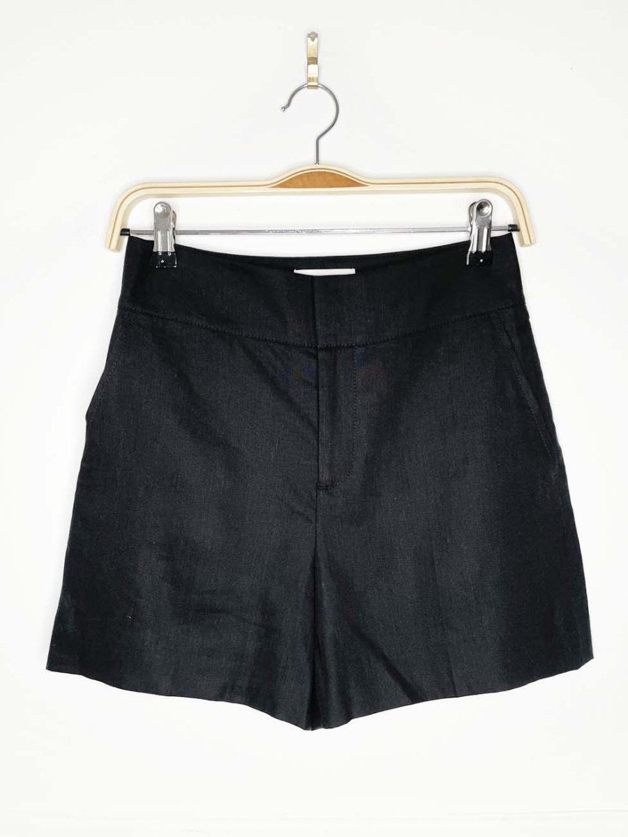club monaco linen - blend high rise trouser short - good market thrift store