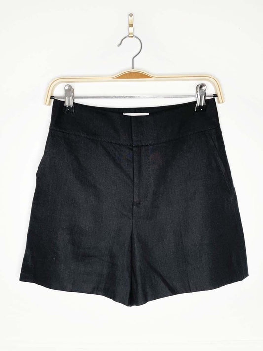 club monaco linen - blend high rise trouser short - good market thrift store