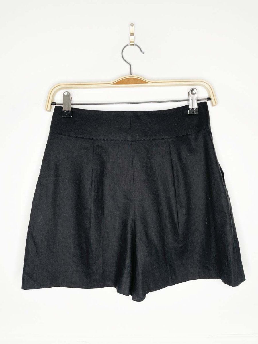 club monaco linen - blend high rise trouser short - good market thrift store