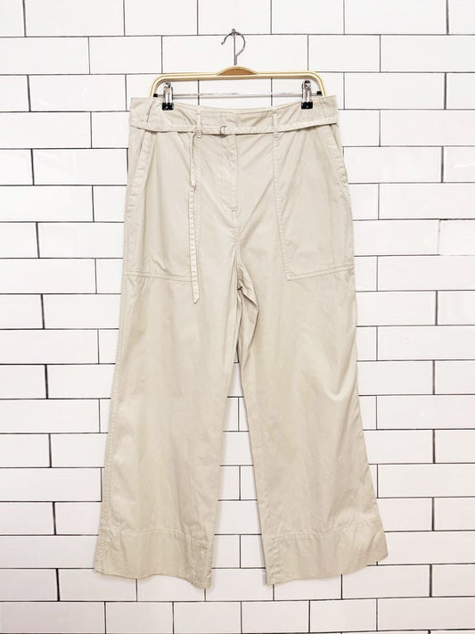 club monaco tea lounge belted patch pocket wide leg pant - good market thrift store