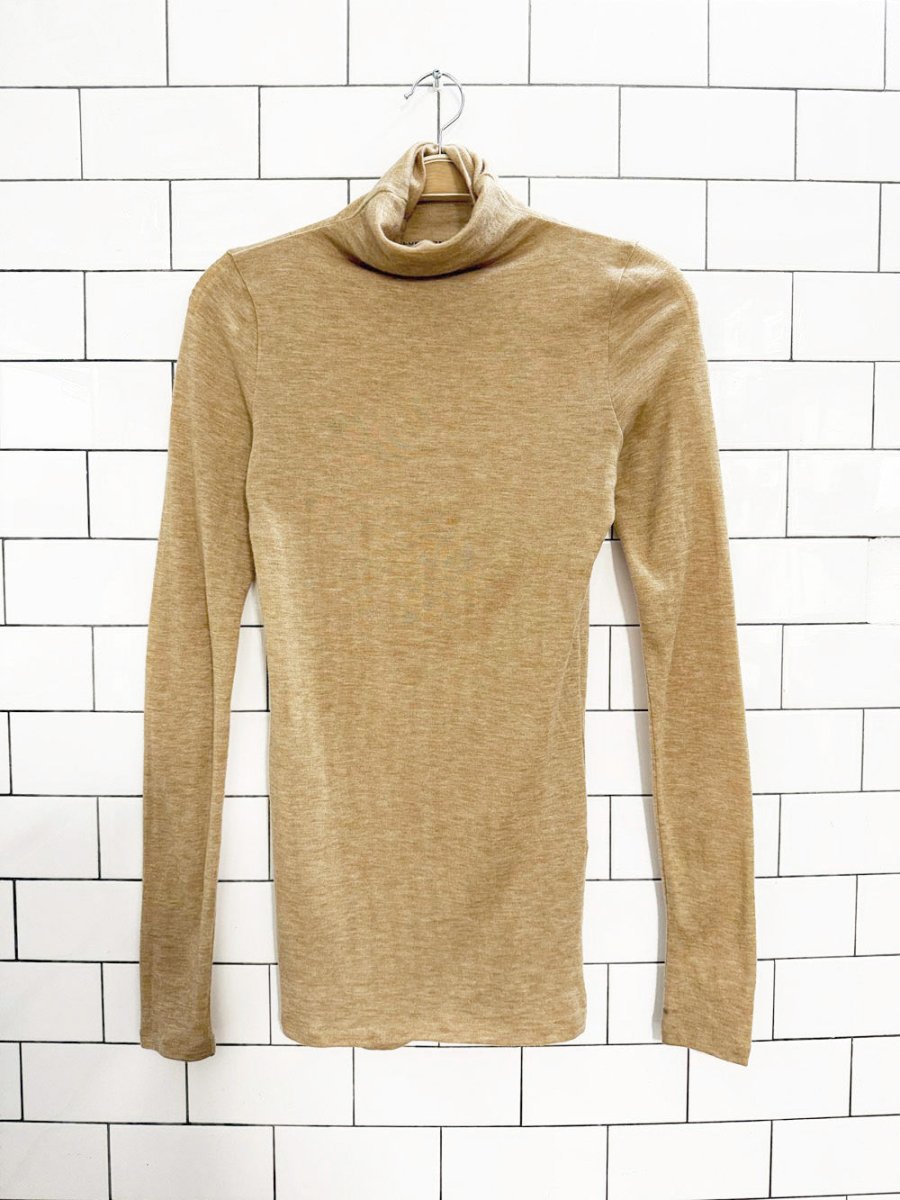 club monaco wool - cashmere turtleneck light knit top - good market thrift store