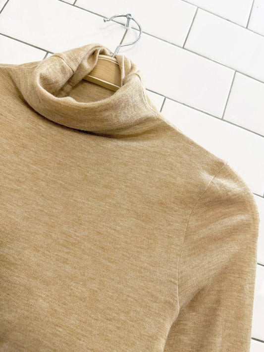 club monaco wool - cashmere turtleneck light knit top - good market thrift store