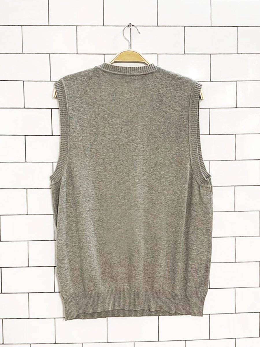 club room argyle light knit sweater vest - good market thrift store