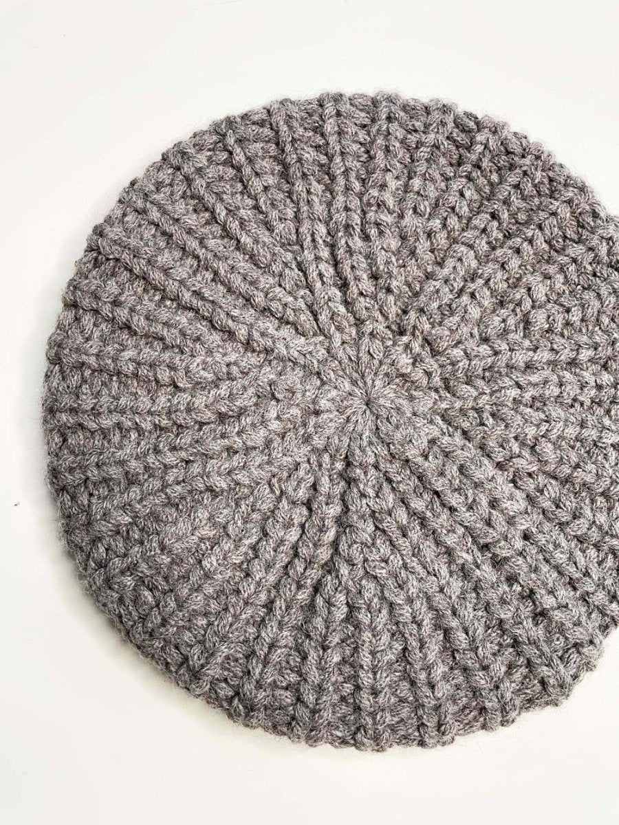 coach alpaca - merino wool knit beret - good market thrift store