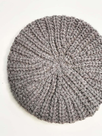 coach alpaca - merino wool knit beret - good market thrift store