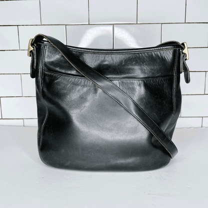 vintage 90s coach black leather legacy crossbody