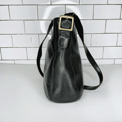 vintage 90s coach black leather legacy crossbody