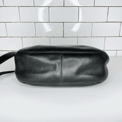 vintage 90s coach black leather legacy crossbody