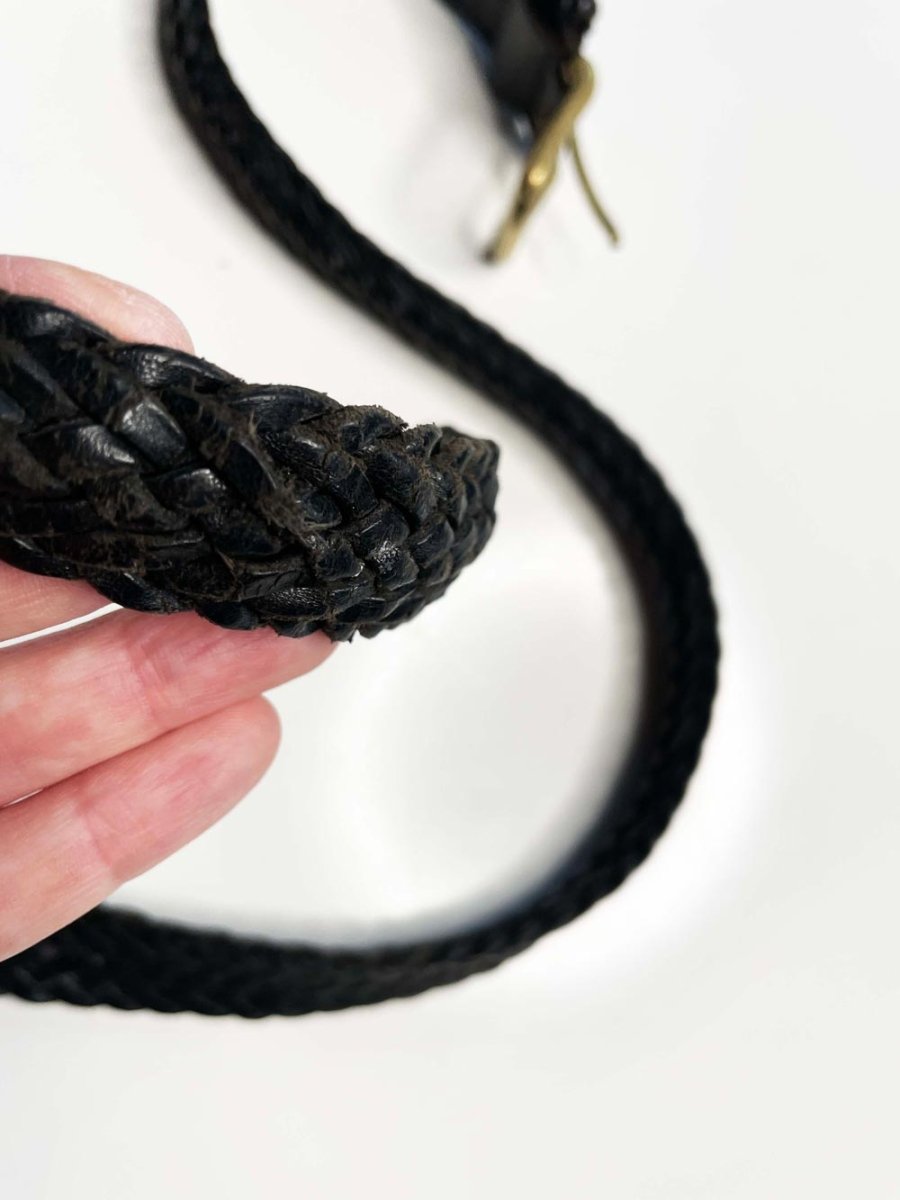 coach braided leather belt | made in Turkey - good market thrift store