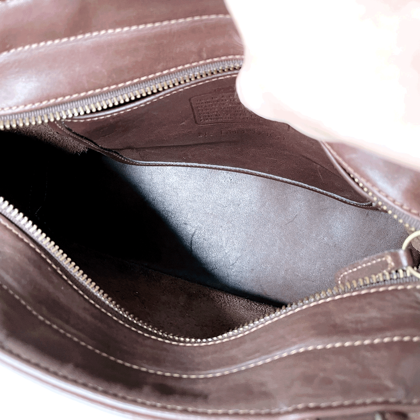 vintage 70s coach legacy trail brown small turn lock crossbody