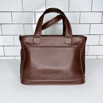 vintage coach 00's leather bleecker satchel