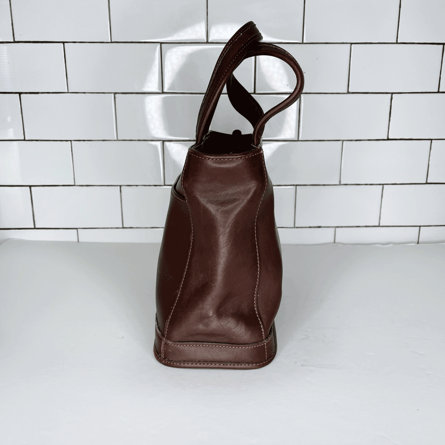 vintage coach 00's leather bleecker satchel