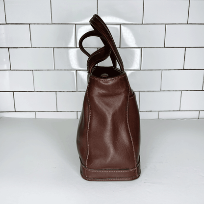 vintage coach 00's leather bleecker satchel