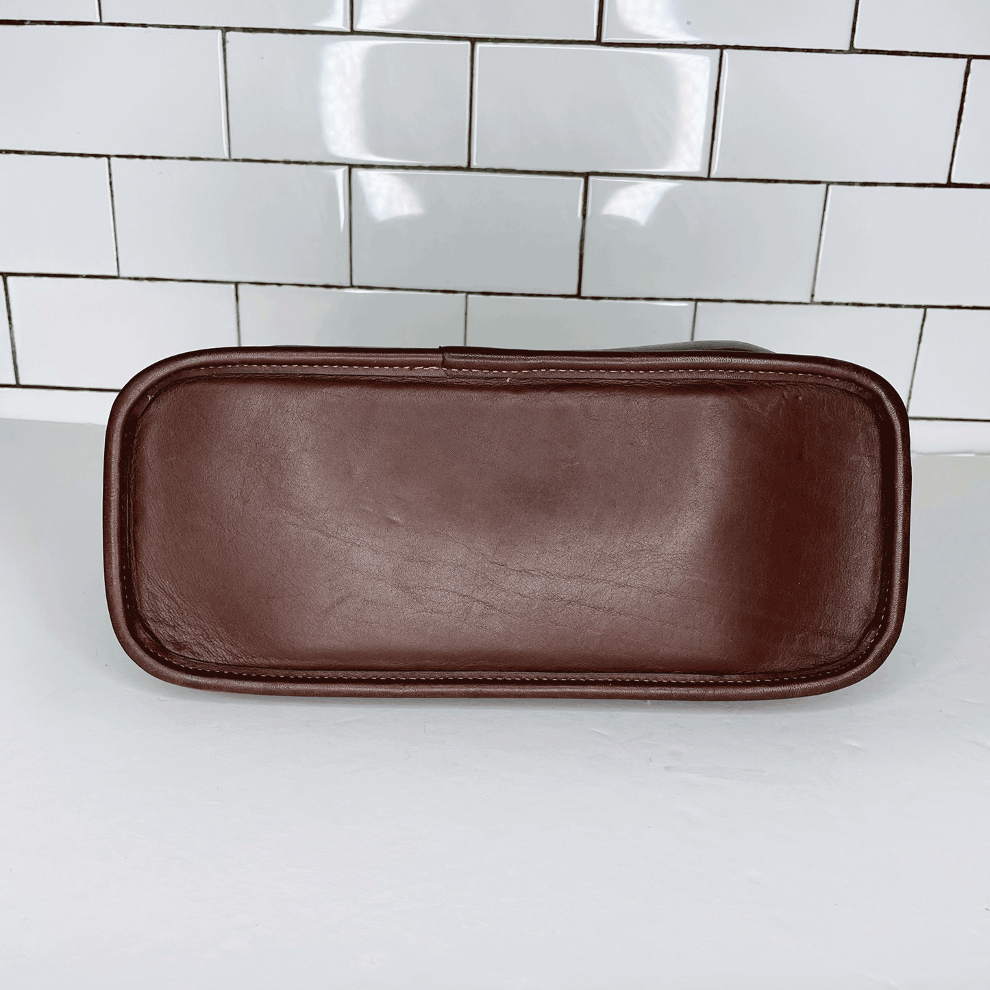 vintage coach 00's leather bleecker satchel