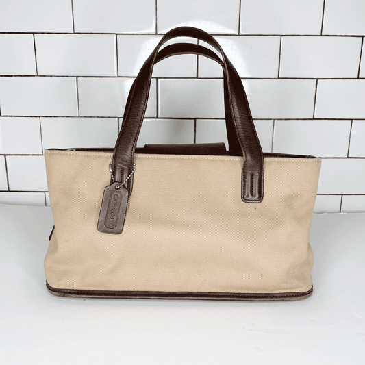 vintage coach greenwich canvas shoulder bag