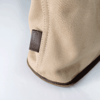 vintage coach greenwich canvas shoulder bag