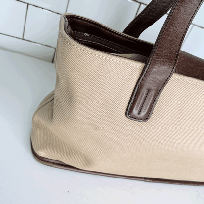 vintage coach greenwich canvas shoulder bag