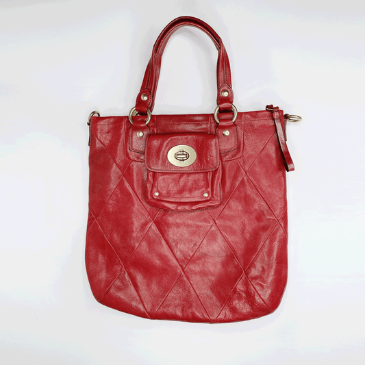 coach limited edition le slim tote quilted shoulder bag