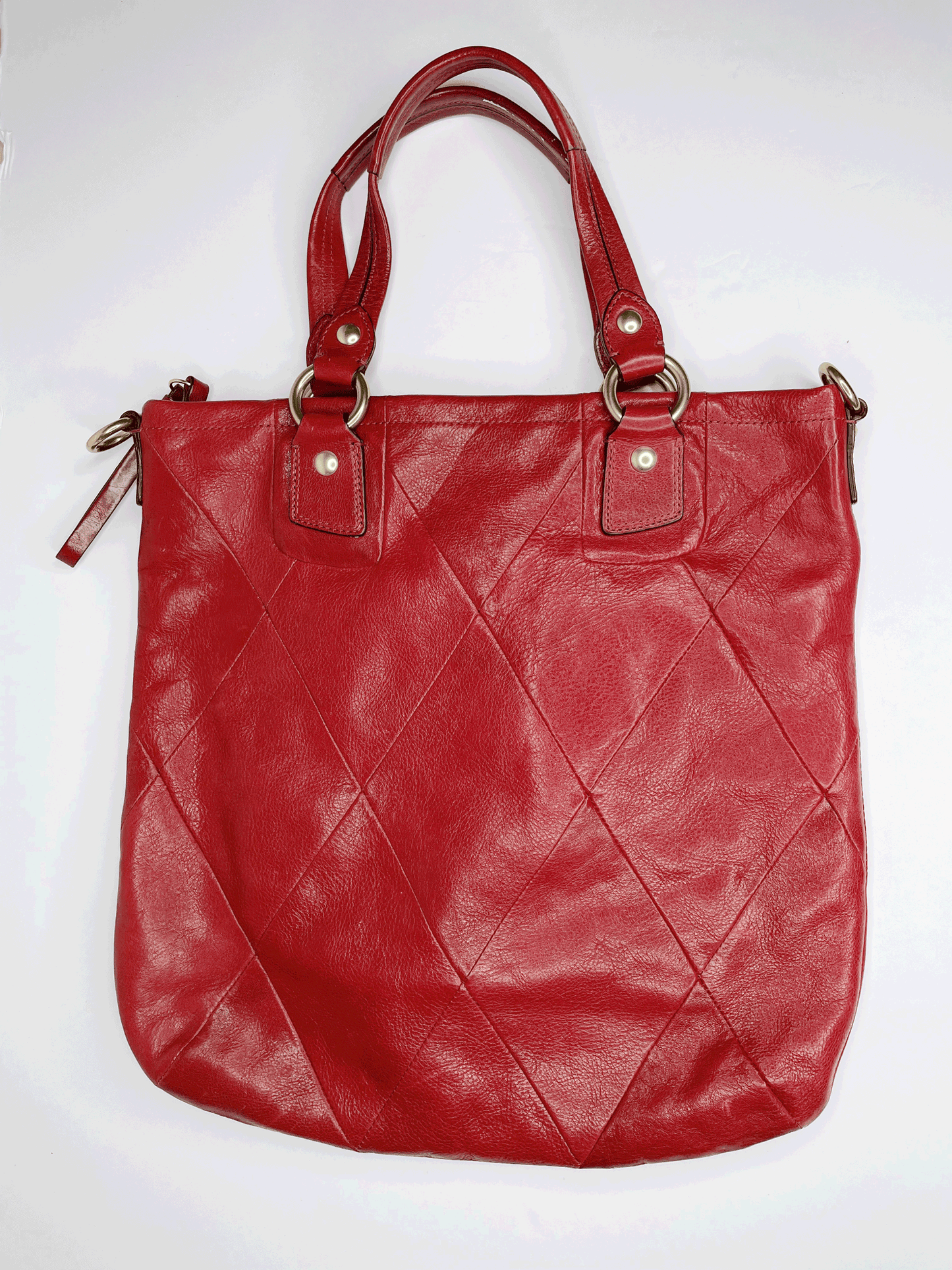 coach limited edition le slim tote quilted shoulder bag