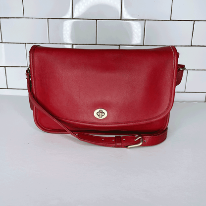 vintage 90s coach city bag turnlock crossbody