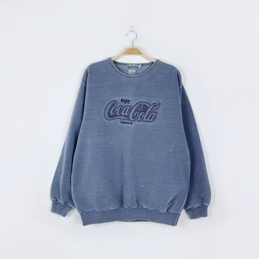 vintage 90s non-fiction coca-cola cottage crew - size medium