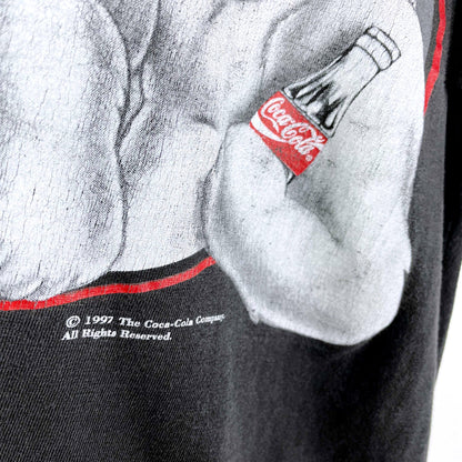vintage 1997 polar bears coca-cola tee - size medium