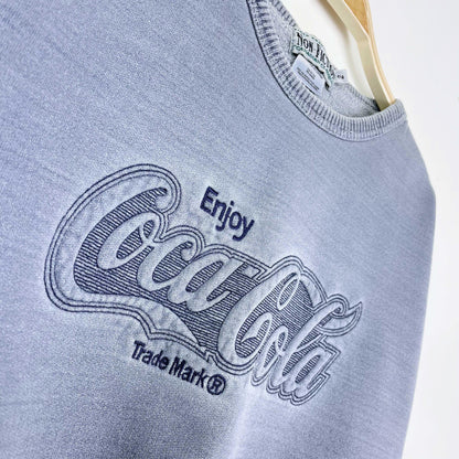 vintage 90s non-fiction coca-cola cottage crew - size medium