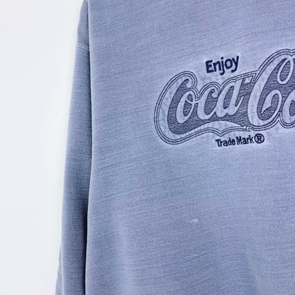 vintage 90s non-fiction coca-cola cottage crew - size medium