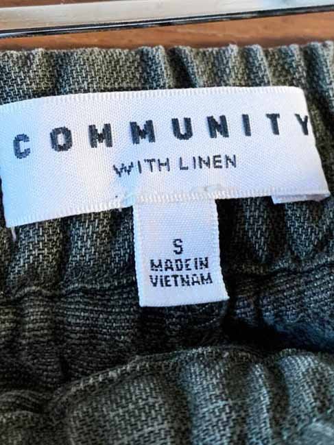 community linen-blend micro track shorts | aritzia - good market thrift store