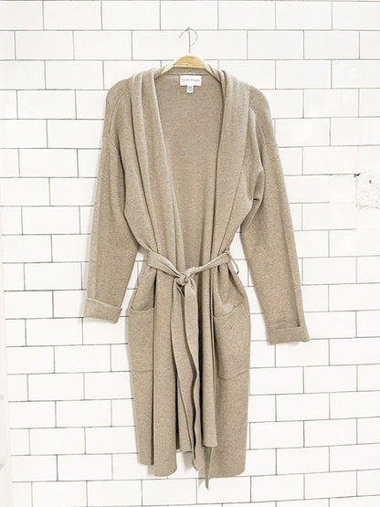 como vintage soft wrap belted open cardigan - good market thrift store