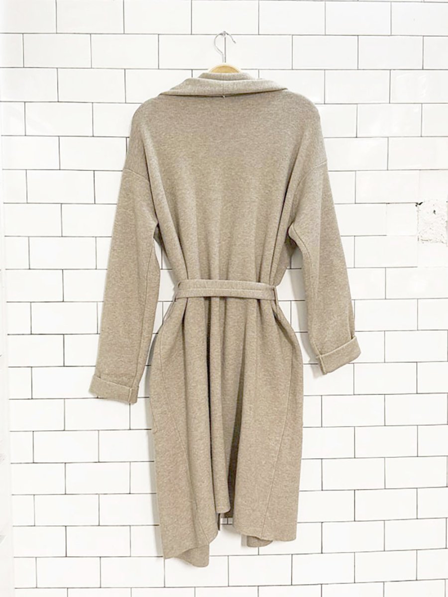 como vintage soft wrap belted open cardigan - good market thrift store