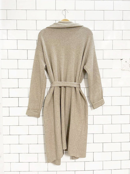 como vintage soft wrap belted open cardigan - good market thrift store