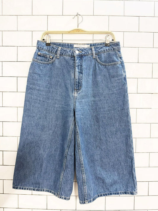 contemporaine par simons organic cotton long denim bermudashorts - good market thrift store