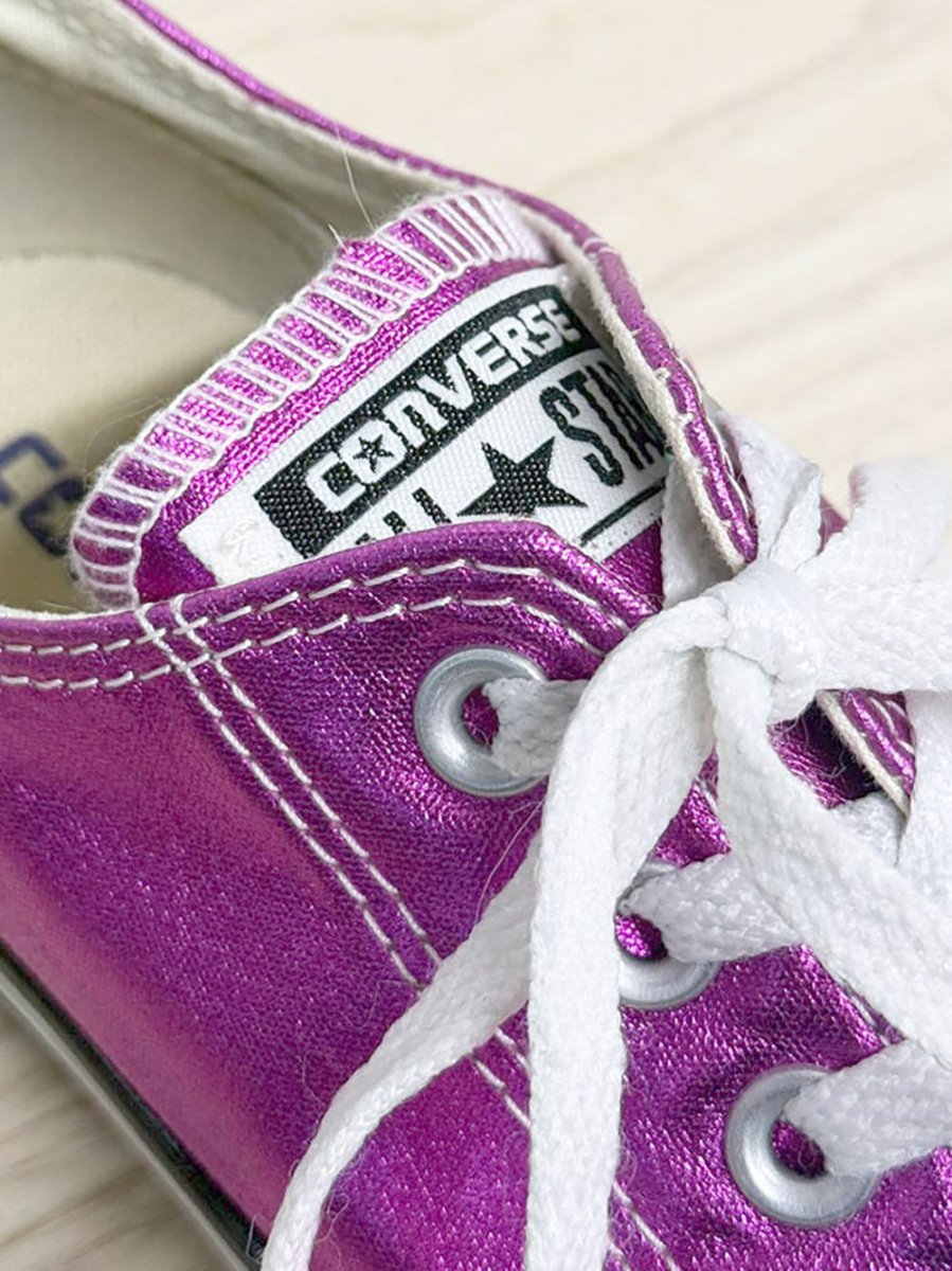 converse all star low profile metallic sneakers - good market thrift store