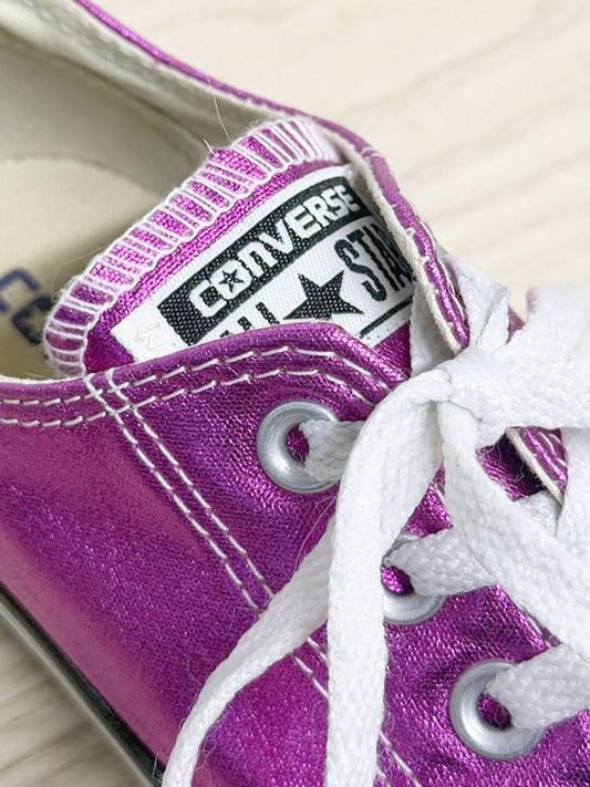 converse all star low profile metallic sneakers - good market thrift store