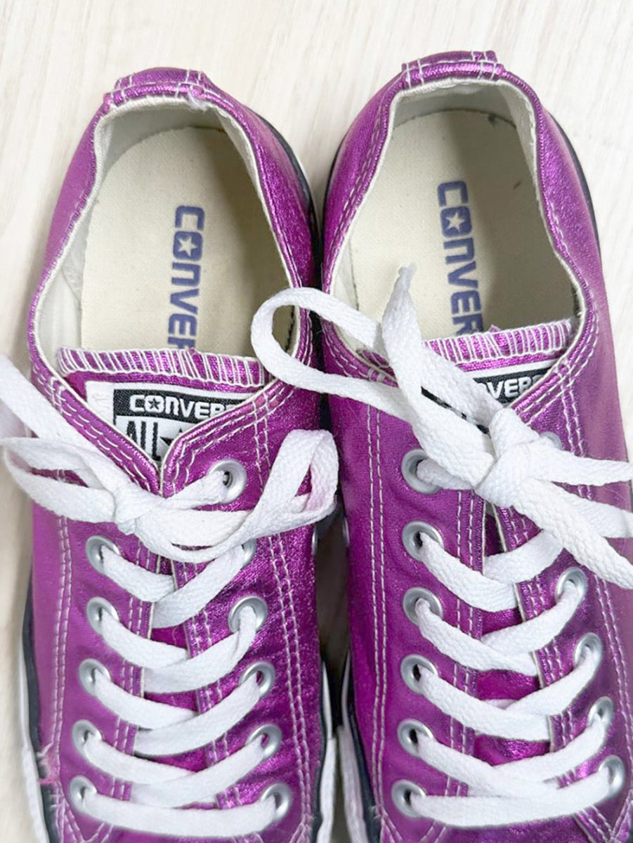 converse all star low profile metallic sneakers - good market thrift store